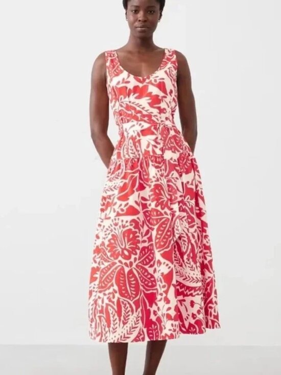 Banana Republic Dresses & Skirts - BANANA REPUBLIC NWT POPLIN CORSET WAIST MIDI DRESS Size 12 Original Price $140!!